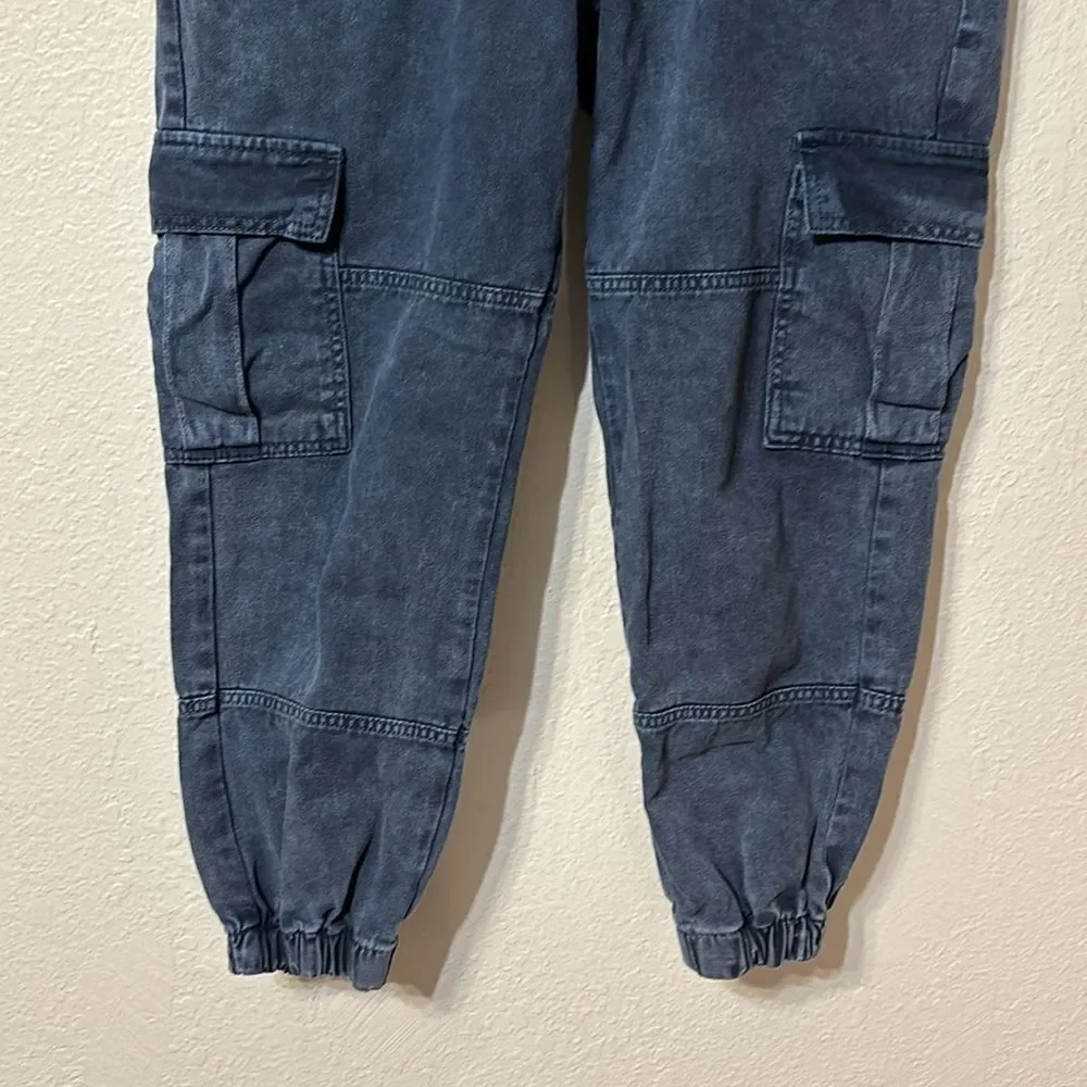 Free People Denim Cargo Joggers Small